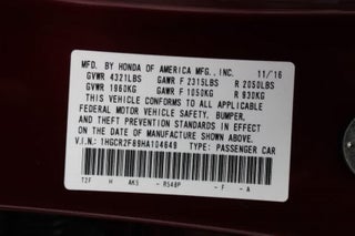 2017 Honda Accord EX-L CVT in Indianapolis, IN - O'Brien Automotive Family