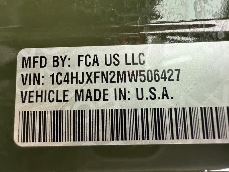 2021 Jeep Wrangler Rubicon 4X4