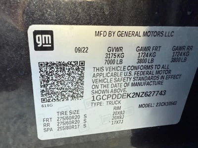 2022 Chevrolet Silverado 1500 4WD Crew Cab Standard Bed LT
