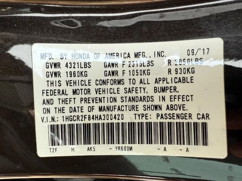 2017 Honda Accord EX-L