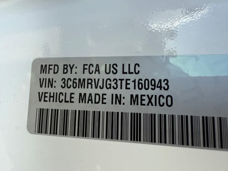 2026 RAM ProMaster HIGH ROOF 159' WB
