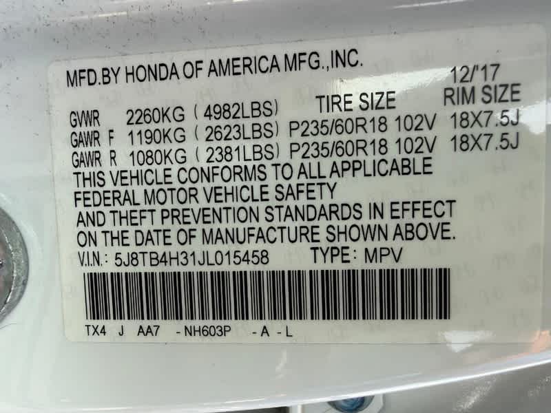 2018 Acura RDX Base