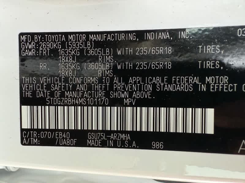 2021 Toyota Highlander XLE