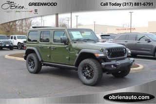 2024 Jeep Wrangler Willys 4 Door 4x4 in Indianapolis, IN - O'Brien Automotive Family