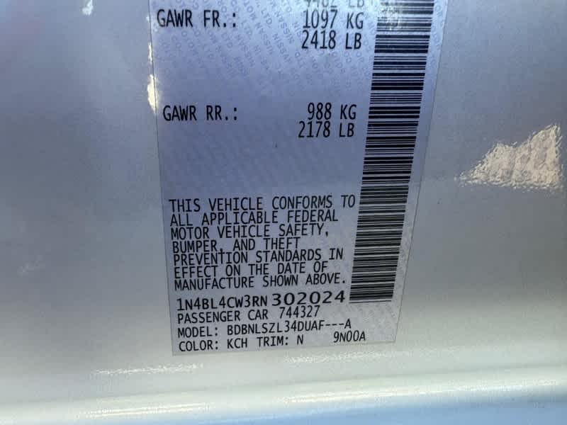 2024 Nissan Altima 2.5 SR