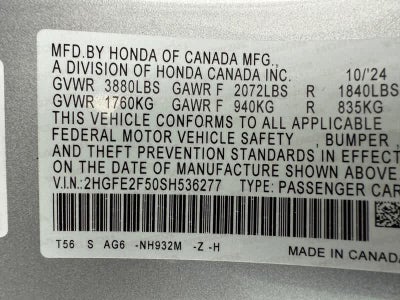 2025 Honda Civic Sport