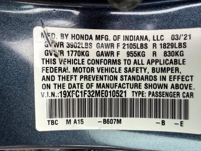 2021 Honda Civic EX CVT