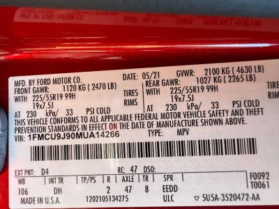 2021 Ford Escape Titanium AWD