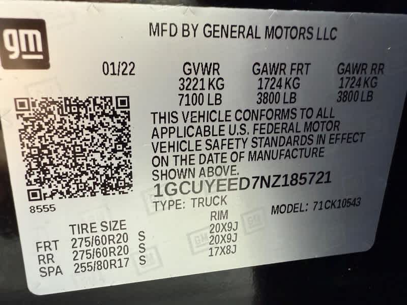 2022 Chevrolet Silverado 1500 LTD 4WD Crew Cab 147 RST