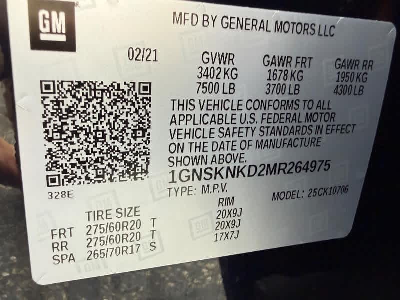 2021 Chevrolet Tahoe 4WD 4dr LT