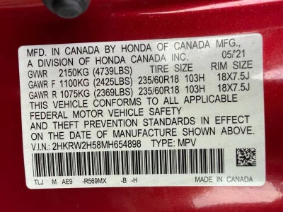 2021 Honda CR-V EX AWD