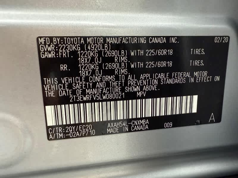 2020 Toyota RAV4 Hybrid XSE AWD *Ltd Avail*