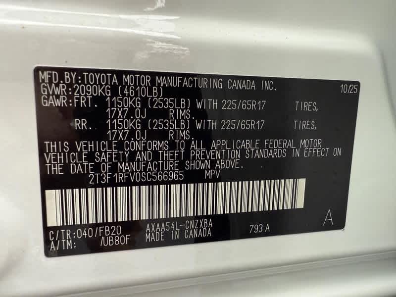 2025 Toyota RAV4 LE AWD