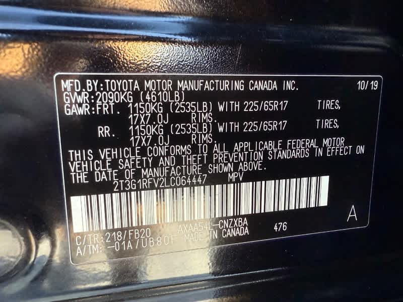 2020 Toyota RAV4 LE AWD