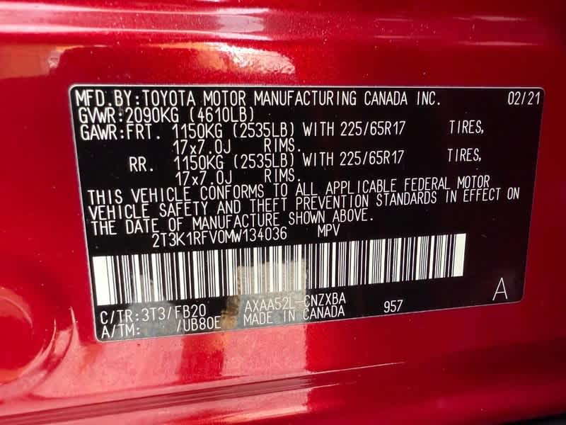 2021 Toyota RAV4 LE FWD