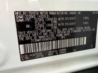 2025 Toyota RAV4 Hybrid XLE AWD