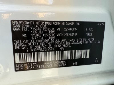 2020 Toyota RAV4 XLE FWD