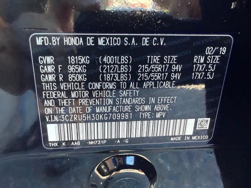 2019 Honda HR-V LX 2WD CVT