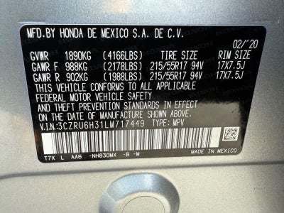 2020 Honda HR-V LX AWD CVT