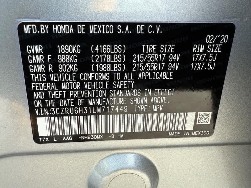 2020 Honda HR-V LX AWD CVT