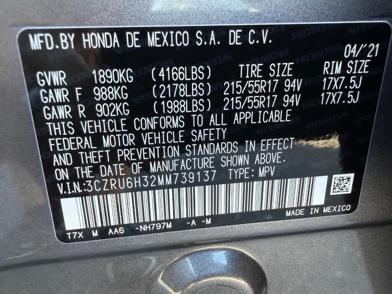 2021 Honda HR-V LX AWD CVT