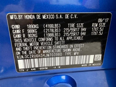 2018 Honda HR-V LX AWD CVT