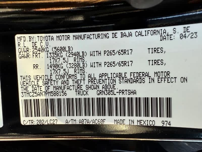 2023 Toyota Tacoma TRD Sport Double Cab 5 Bed V6 AT