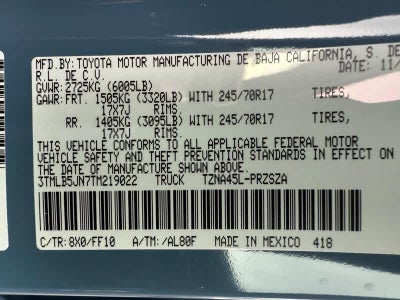 2026 Toyota Tacoma SR5 Double Cab 5 Bed AT