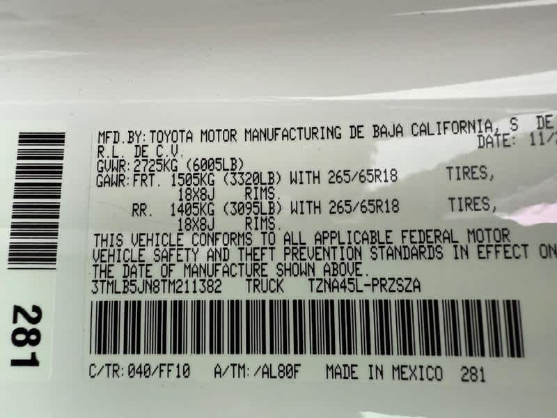 2026 Toyota Tacoma SR5 Double Cab 5 Bed AT