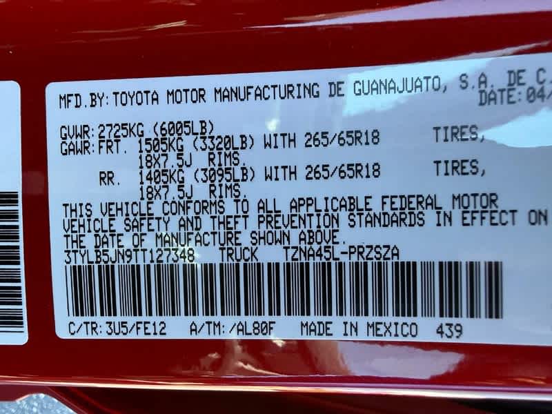 2026 Toyota Tacoma TRD Sport Double Cab 5 Bed AT