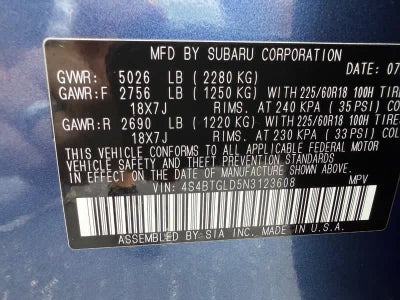 2022 Subaru Outback Onyx Edition XT CVT