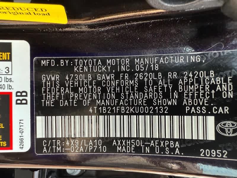 2019 Toyota Avalon Hybrid Limited