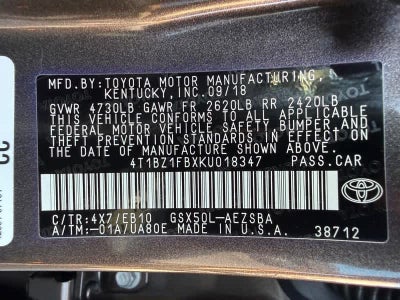 2019 Toyota Avalon Touring