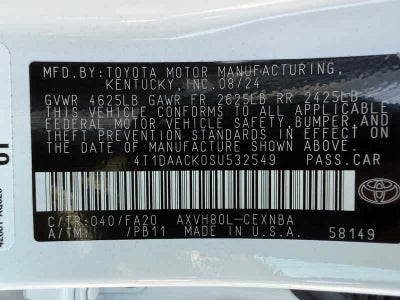 2025 Toyota Camry LE