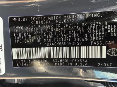 2025 Toyota Camry SE