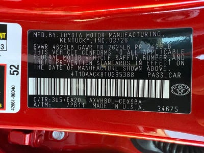 2026 Toyota Camry SE