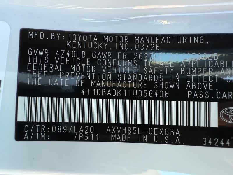 2026 Toyota Camry XLE AWD