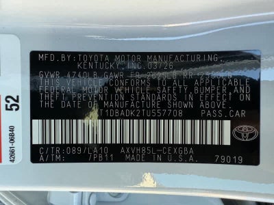 2026 Toyota Camry XLE AWD