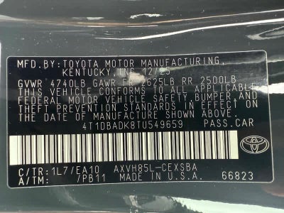 2026 Toyota Camry SE AWD