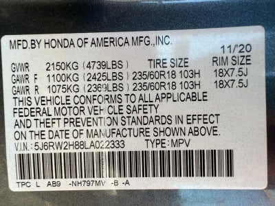 2020 Honda CR-V EX-L AWD