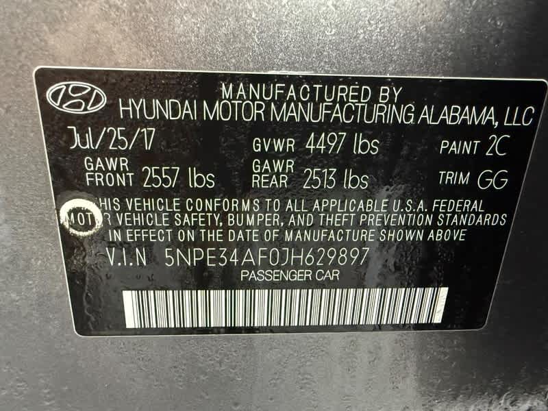 2018 Hyundai Sonata SEL 2.4L *Ltd Avail*