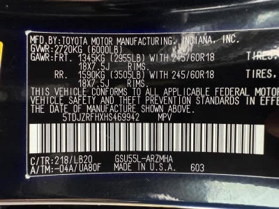 2017 Toyota Highlander XLE V6 AWD