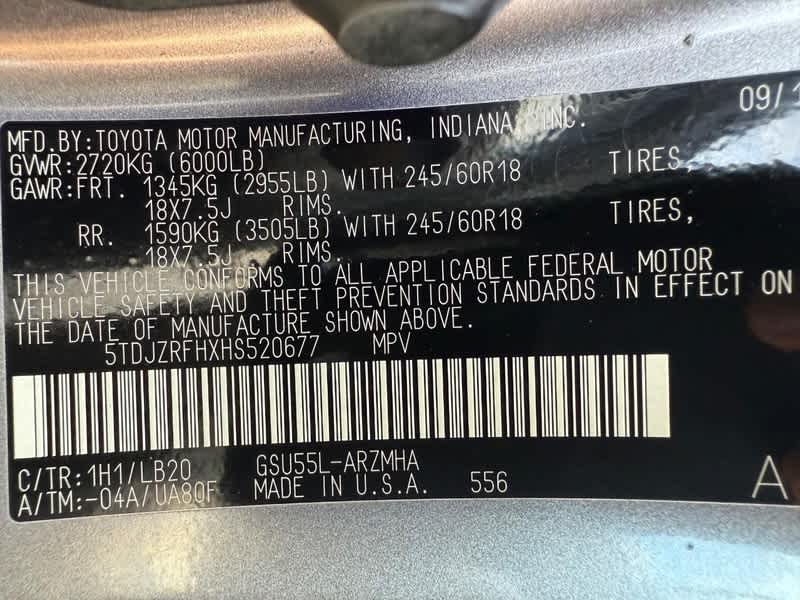 2017 Toyota Highlander XLE V6 AWD