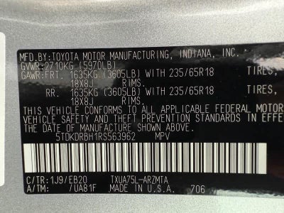 2024 Toyota Highlander XLE AWD