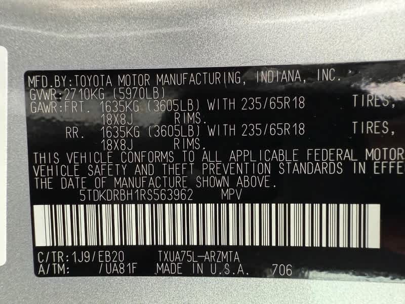 2024 Toyota Highlander XLE AWD