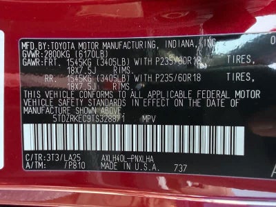 2026 Toyota Sienna Limited FWD 7-Passenger