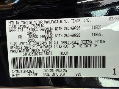 2026 Toyota Tundra Limited Hybrid CrewMax 5.5 Bed