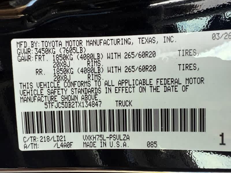 2026 Toyota Tundra Limited Hybrid CrewMax 5.5 Bed