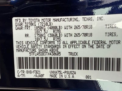 2026 Toyota Tundra SR5 CrewMax 5.5 Bed