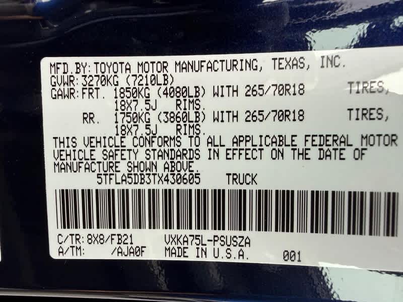 2026 Toyota Tundra SR5 CrewMax 5.5 Bed